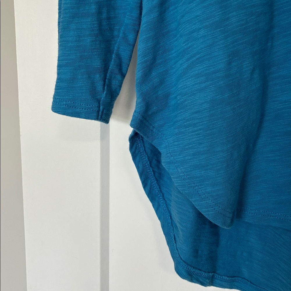 ESCAPE by habit clothes Women’s Blue Scoop Neck Tunic- 3/4 inch sleeves- Size M - Picture 6 of 8